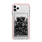 King of Pentacles Monochrome iPhone 11 Pro Max Impact Pink Edge Case