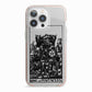 King of Pentacles Monochrome iPhone 13 Pro TPU Impact Case with Pink Edges