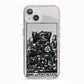 King of Pentacles Monochrome iPhone 13 TPU Impact Case with Pink Edges