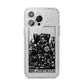 King of Pentacles Monochrome iPhone 14 Pro Max Glitter Tough Case Silver