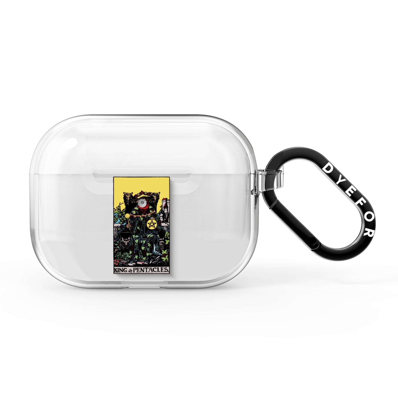 King of Pentacles Tarot Card AirPods Pro Clear Case