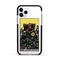 King of Pentacles Tarot Card Apple iPhone 11 Pro in Silver with Black Impact Case