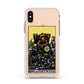 King of Pentacles Tarot Card Apple iPhone Xs Impact Case White Edge on Gold Phone