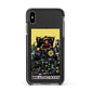 King of Pentacles Tarot Card Apple iPhone Xs Max Impact Case Black Edge on Black Phone