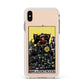 King of Pentacles Tarot Card Apple iPhone Xs Max Impact Case White Edge on Gold Phone