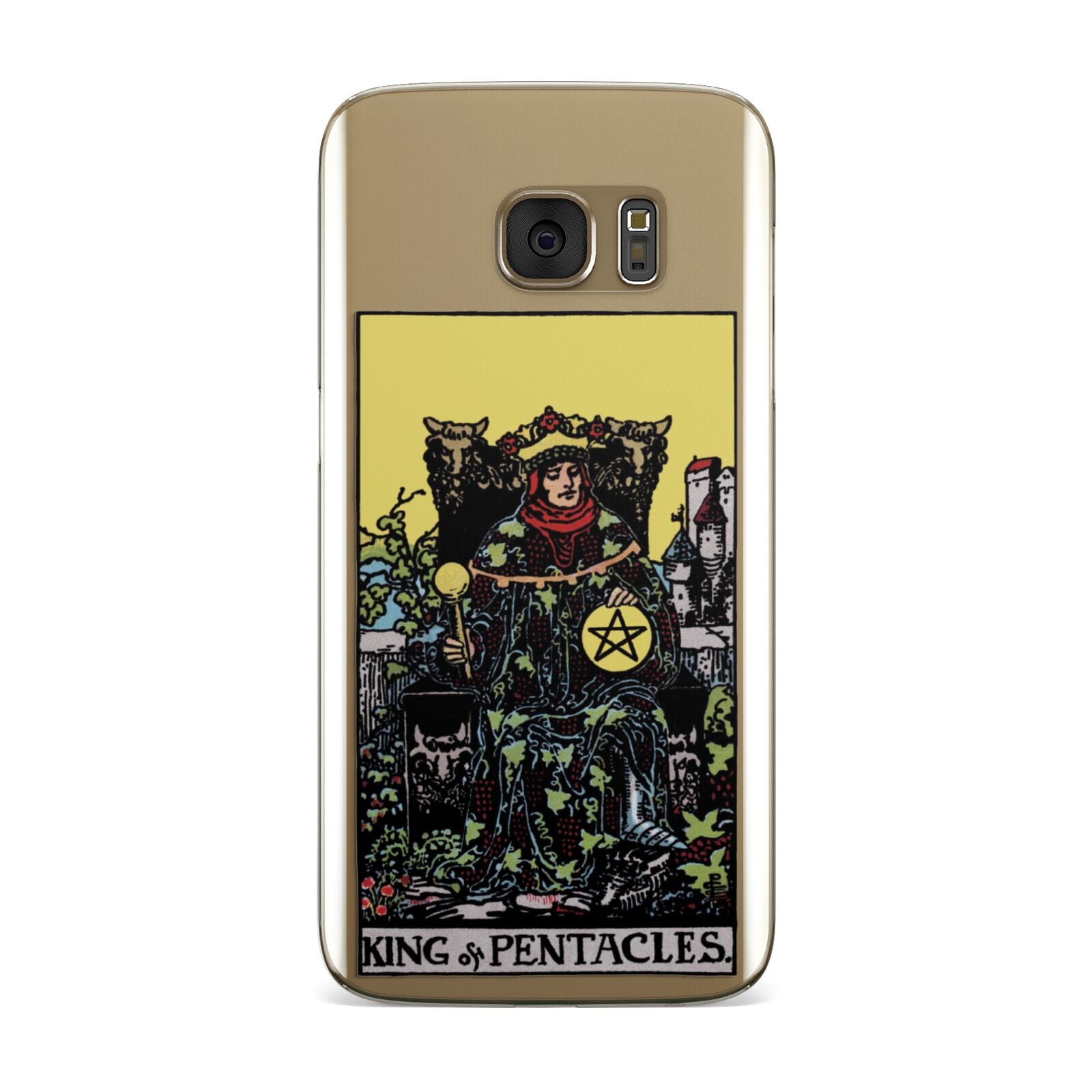 King of Pentacles Tarot Card Samsung Galaxy Case