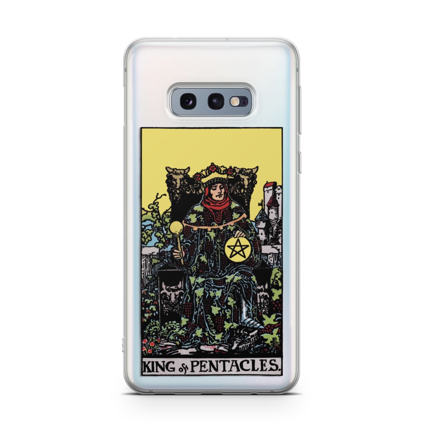 King of Pentacles Tarot Card Samsung Galaxy S10E Case
