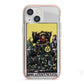 King of Pentacles Tarot Card iPhone 13 Mini TPU Impact Case with Pink Edges