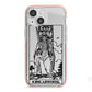 King of Swords Monochrome iPhone 13 Mini TPU Impact Case with Pink Edges