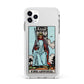 King of Swords Tarot Card Apple iPhone 11 Pro Max in Silver with White Impact Case