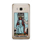 King of Swords Tarot Card Samsung Galaxy J7 2016 Case on gold phone