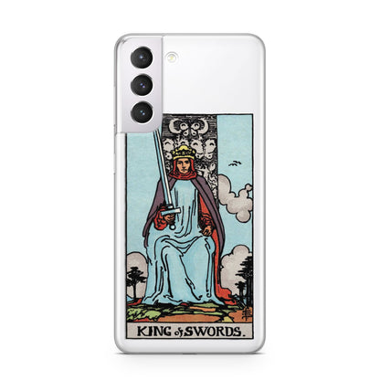 King of Swords Tarot Card Samsung S21 Case