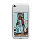 King of Swords Tarot Card iPhone 7 Bumper Case on Silver iPhone