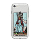 King of Swords Tarot Card iPhone 8 Bumper Case on Silver iPhone