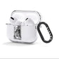 King of Wands Monochrome AirPods Clear Case 3rd Gen Side Image