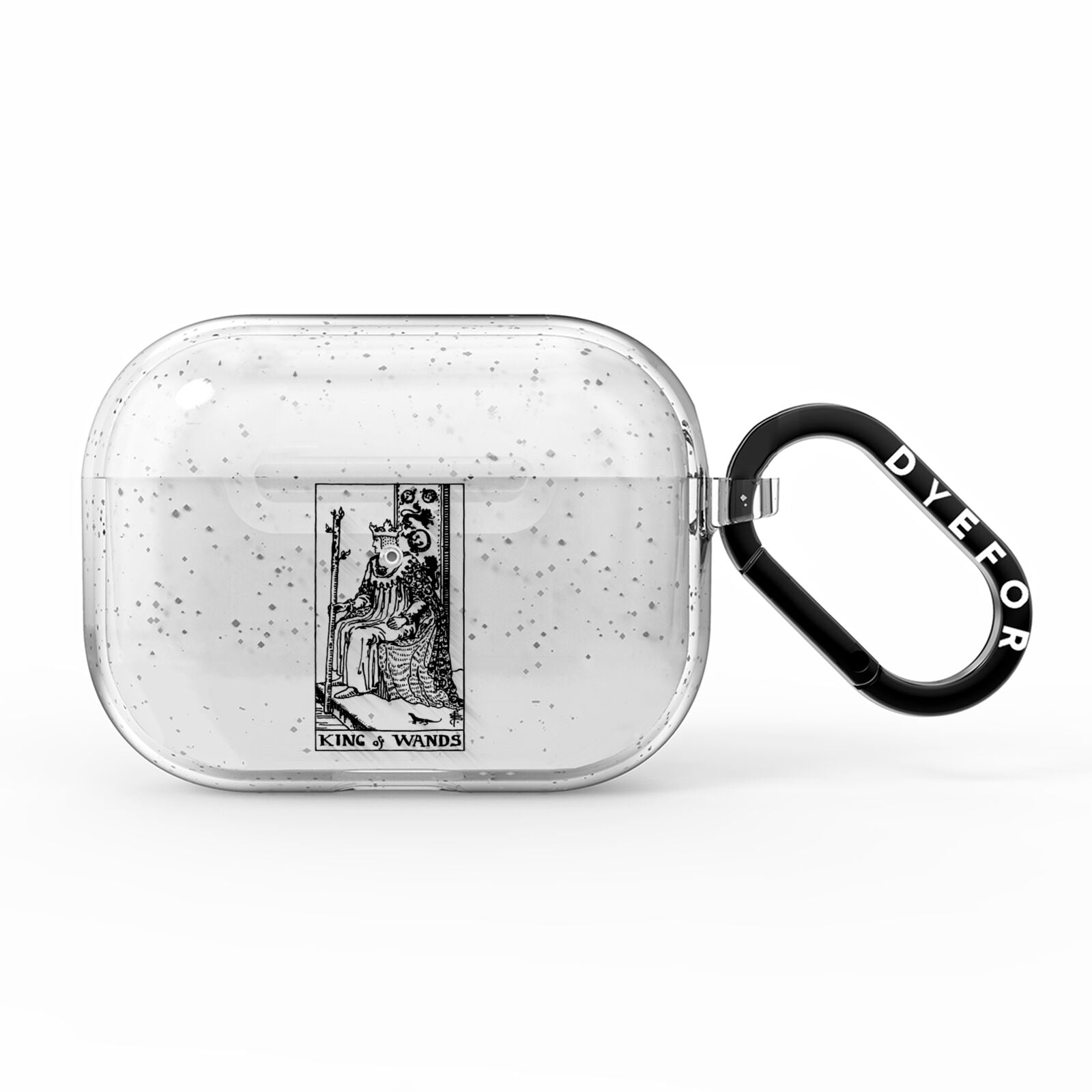King of Wands Monochrome AirPods Pro Glitter Case