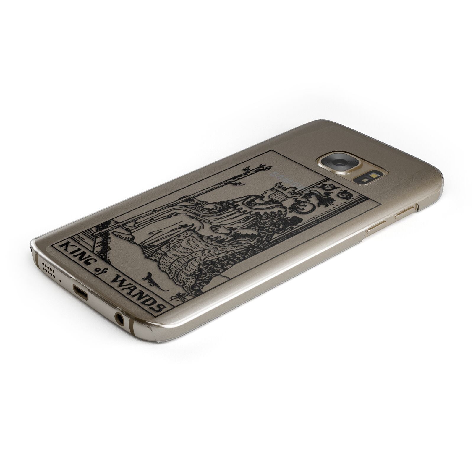 King of Wands Monochrome Samsung Galaxy Case Bottom Cutout