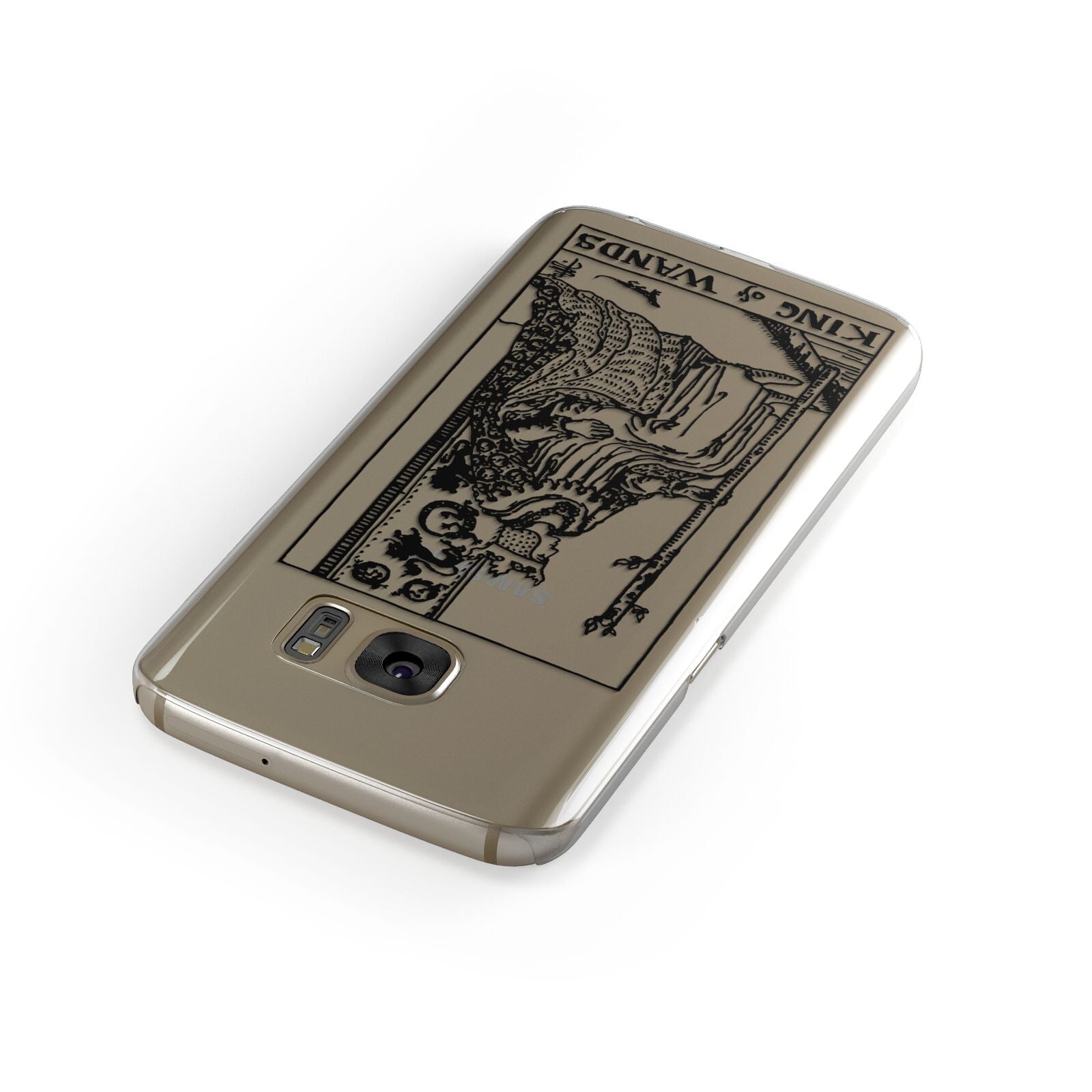 King of Wands Monochrome Samsung Galaxy Case Front Close Up