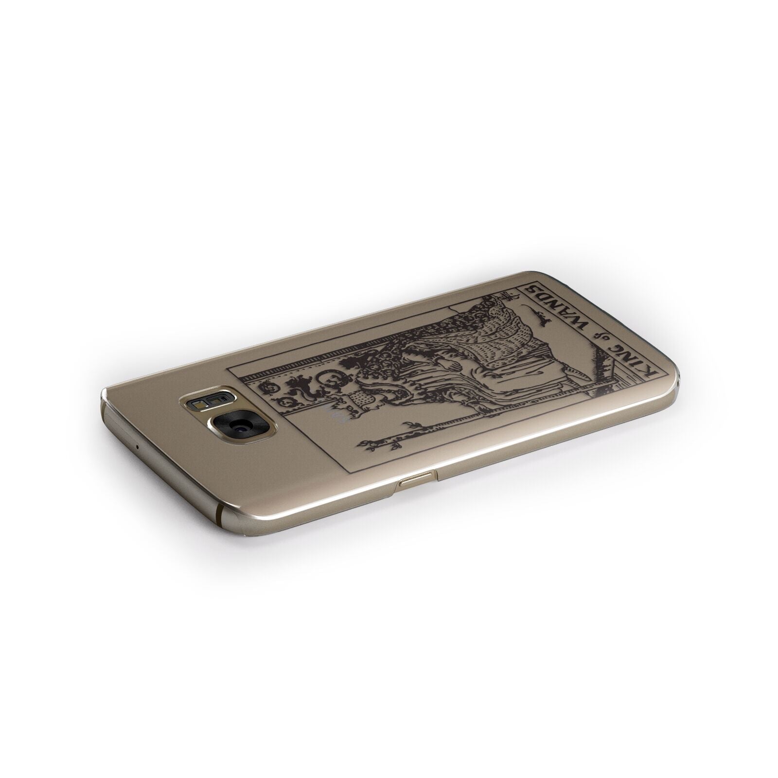 King of Wands Monochrome Samsung Galaxy Case Side Close Up