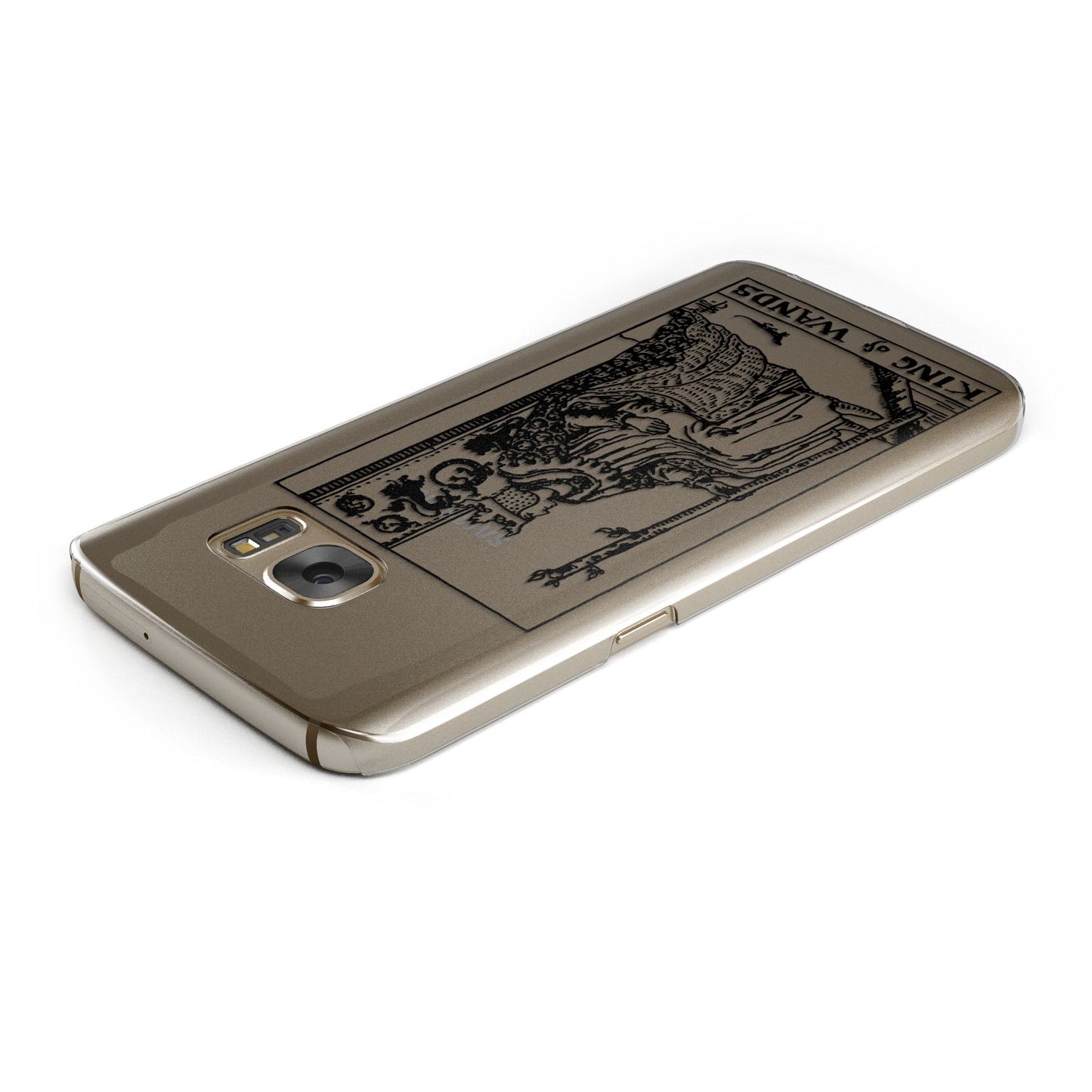 King of Wands Monochrome Samsung Galaxy Case Top Cutout