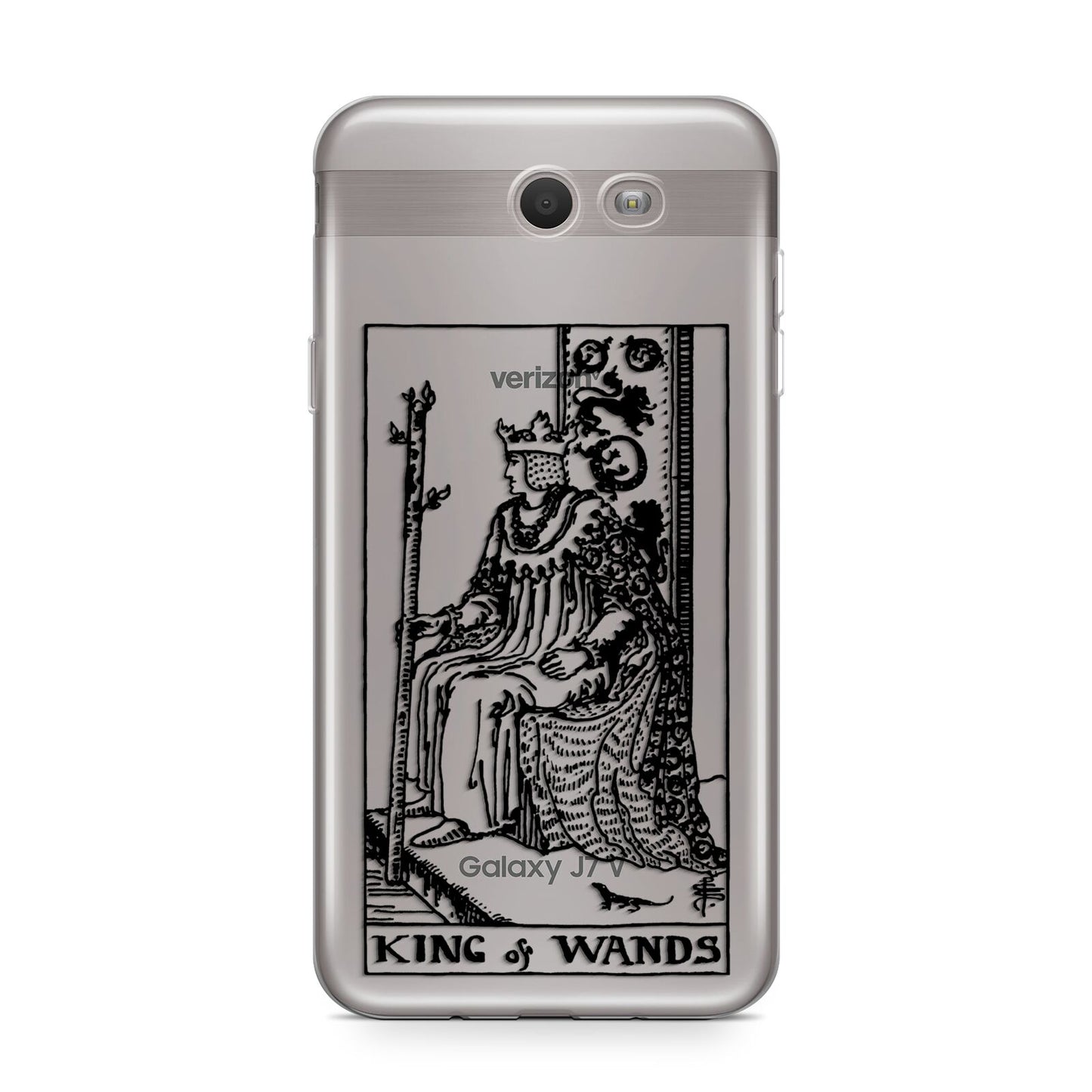 King of Wands Monochrome Samsung Galaxy J7 2017 Case