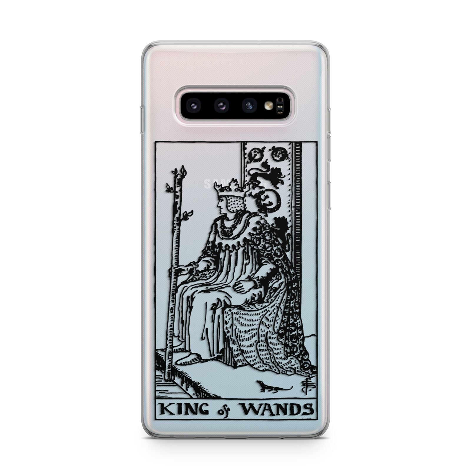 King of Wands Monochrome Samsung Galaxy S10 Plus Case