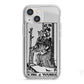 King of Wands Monochrome iPhone 13 Mini TPU Impact Case with White Edges