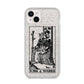 King of Wands Monochrome iPhone 14 Plus Glitter Tough Case Starlight