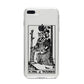 King of Wands Monochrome iPhone 8 Plus Bumper Case on Silver iPhone