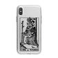 King of Wands Monochrome iPhone X Bumper Case on Silver iPhone Alternative Image 1