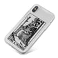 King of Wands Monochrome iPhone X Bumper Case on Silver iPhone