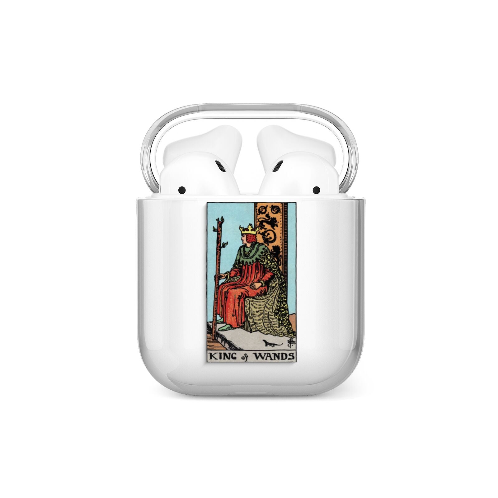 King of Wands Tarot Card AirPods Case