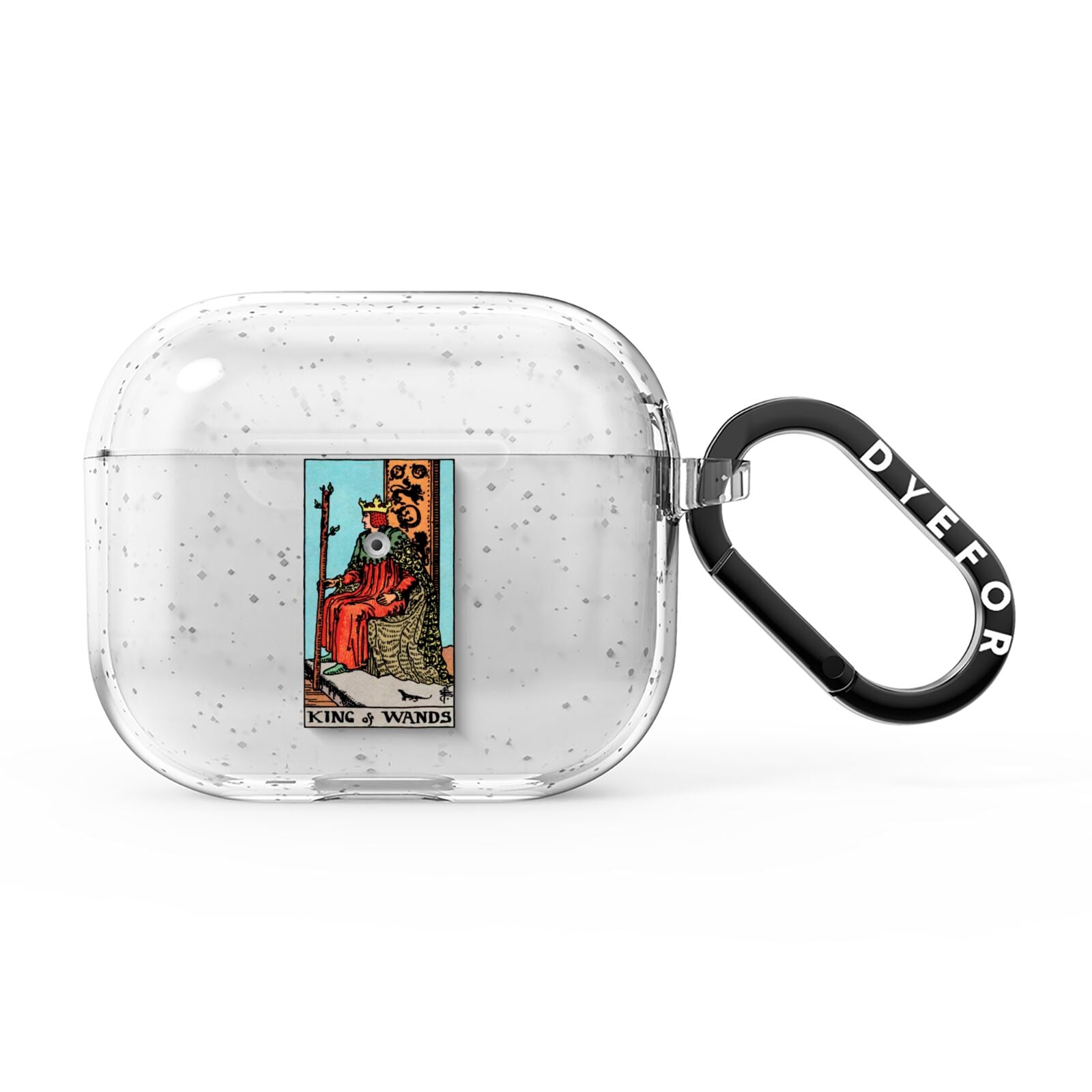 King of Wands Tarot Card AirPods Glitter Case 3rd Gen
