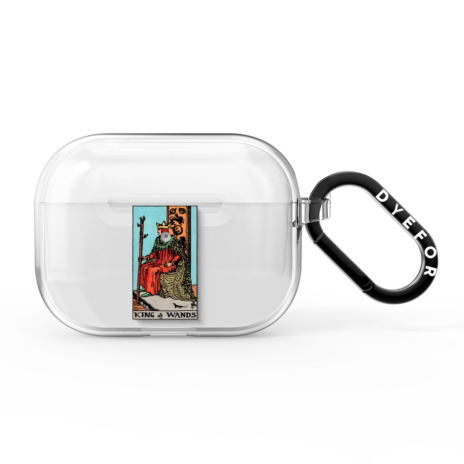 King of Wands Tarot Card AirPods Pro Clear Case