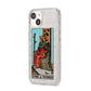 King of Wands Tarot Card iPhone 14 Glitter Tough Case Starlight Angled Image