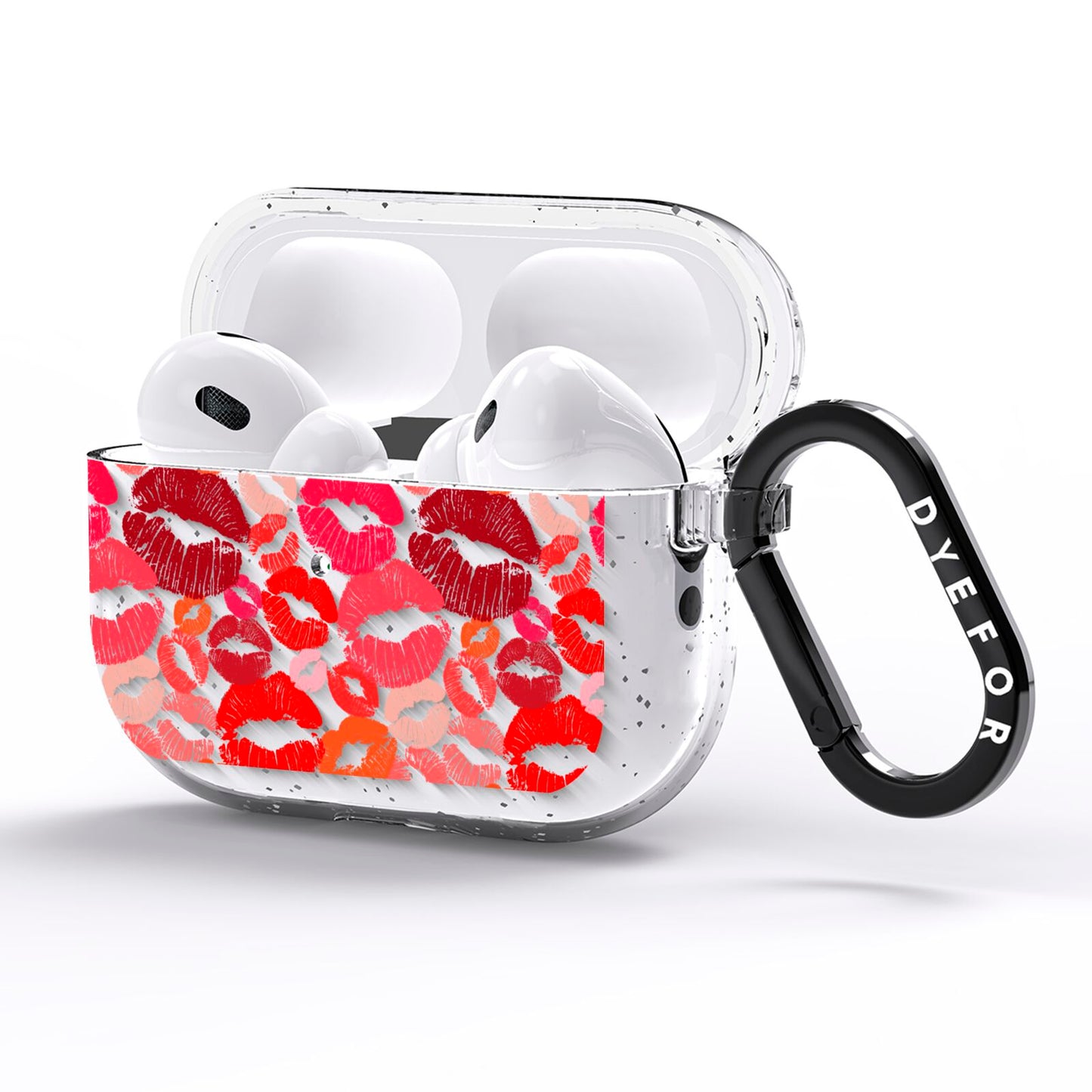 Kiss Print AirPods Pro Glitter Case Side Image