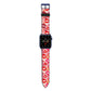 Kiss Print Apple Watch Strap with Blue Hardware