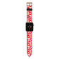 Kiss Print Apple Watch Strap with Gold Hardware