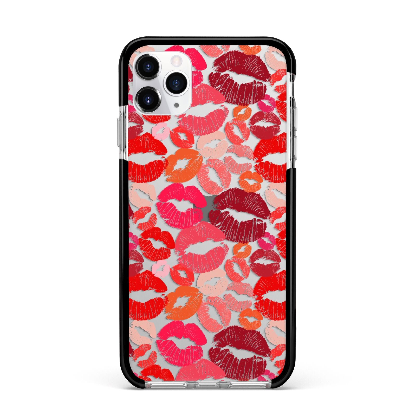 Kiss Print Apple iPhone 11 Pro Max in Silver with Black Impact Case