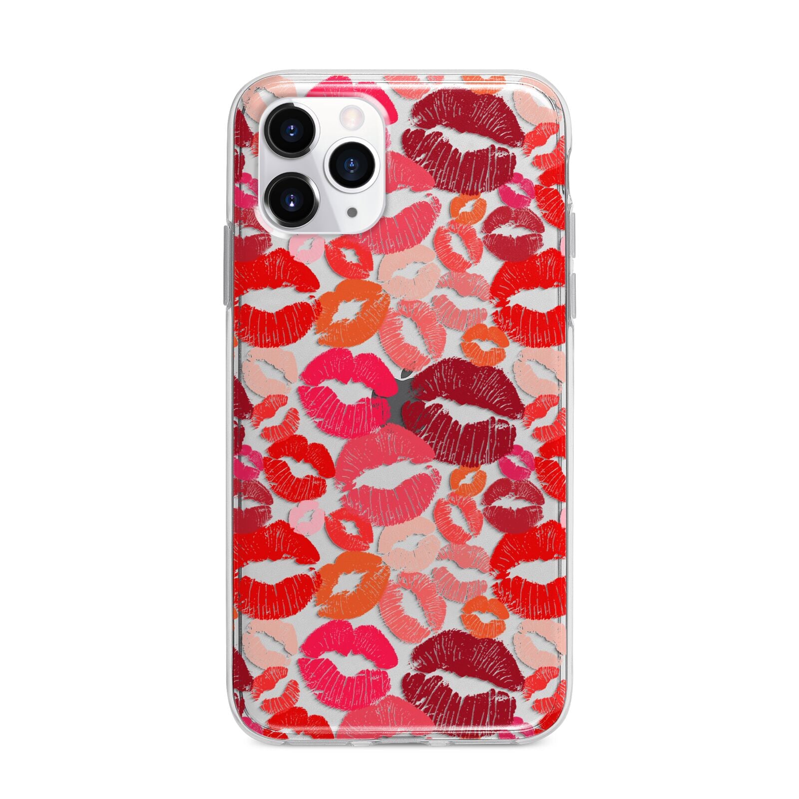 Kiss Print Apple iPhone 11 Pro Max in Silver with Bumper Case