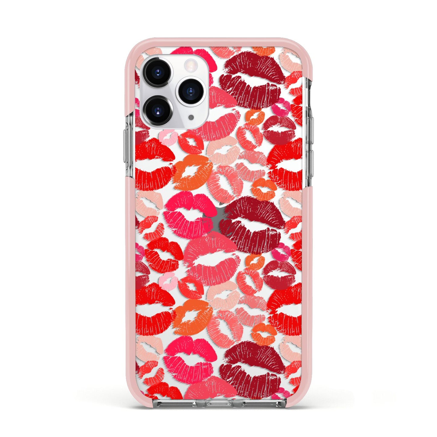 Kiss Print Apple iPhone 11 Pro in Silver with Pink Impact Case