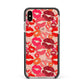 Kiss Print Apple iPhone Xs Max Impact Case Black Edge on Gold Phone