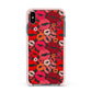 Kiss Print Apple iPhone Xs Max Impact Case Pink Edge on Black Phone