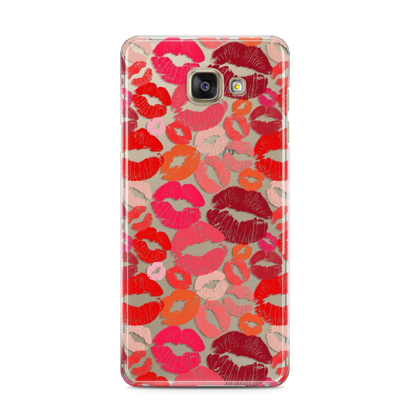 Kiss Print Samsung Galaxy A3 2016 Case on gold phone