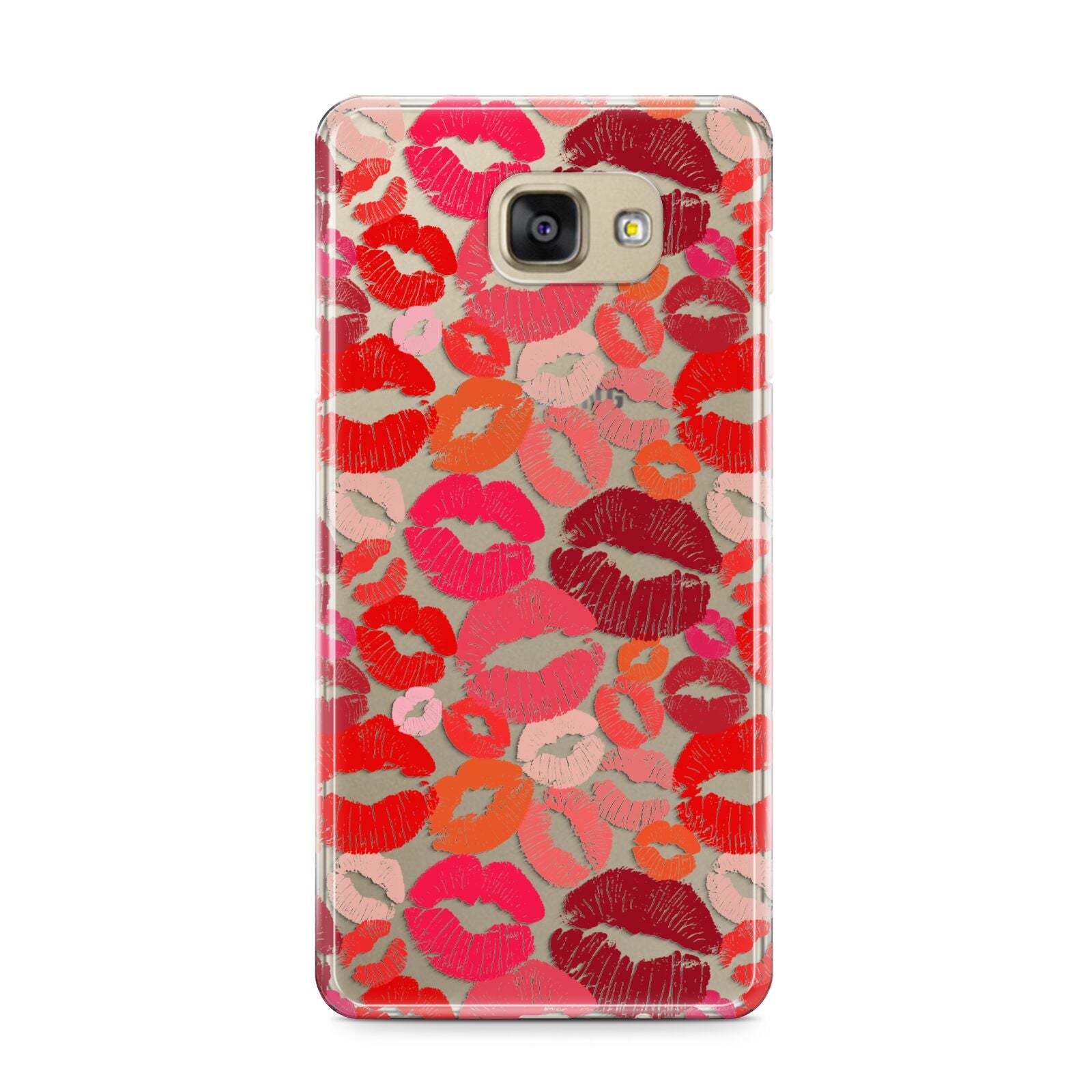 Kiss Print Samsung Galaxy A9 2016 Case on gold phone