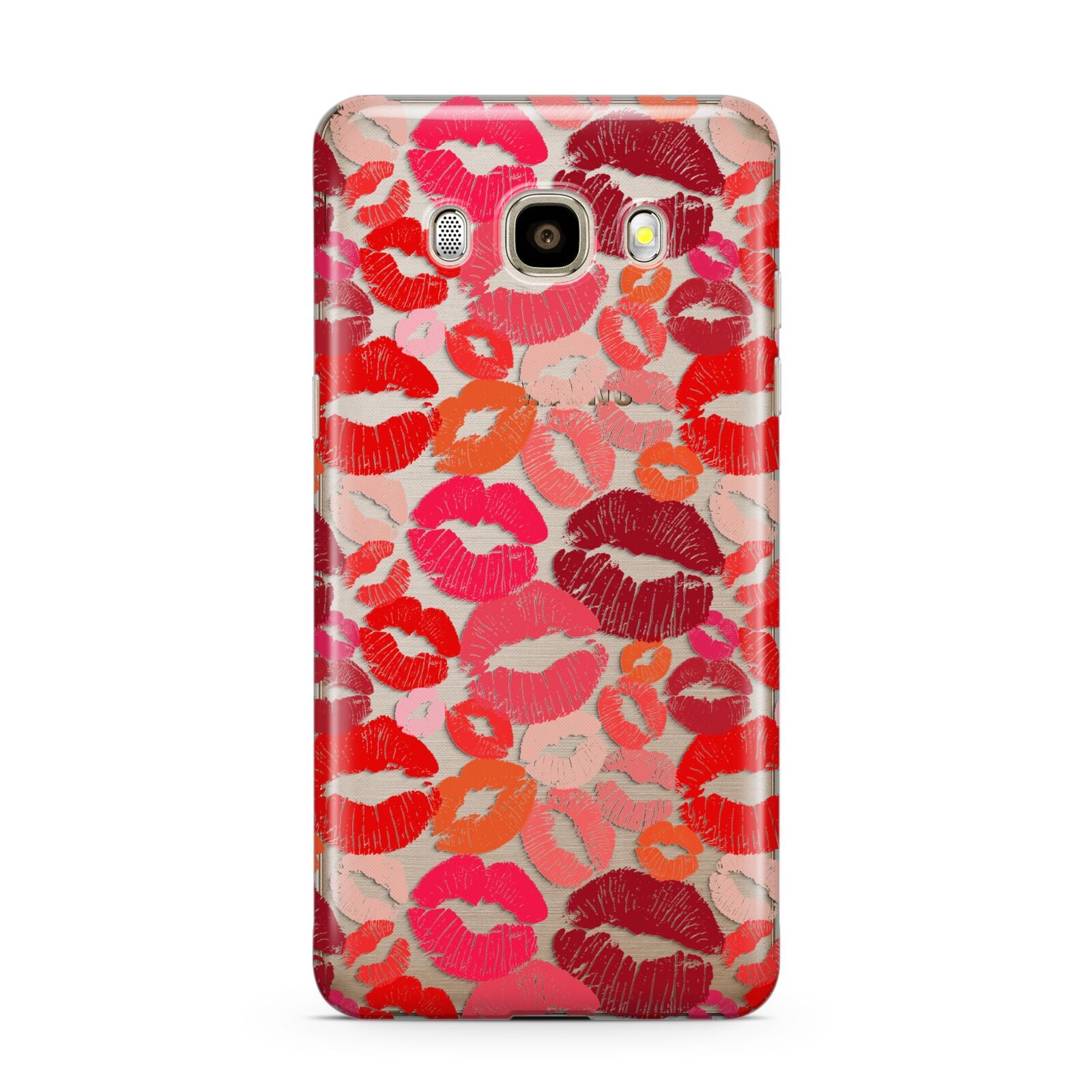 Kiss Print Samsung Galaxy J7 2016 Case on gold phone