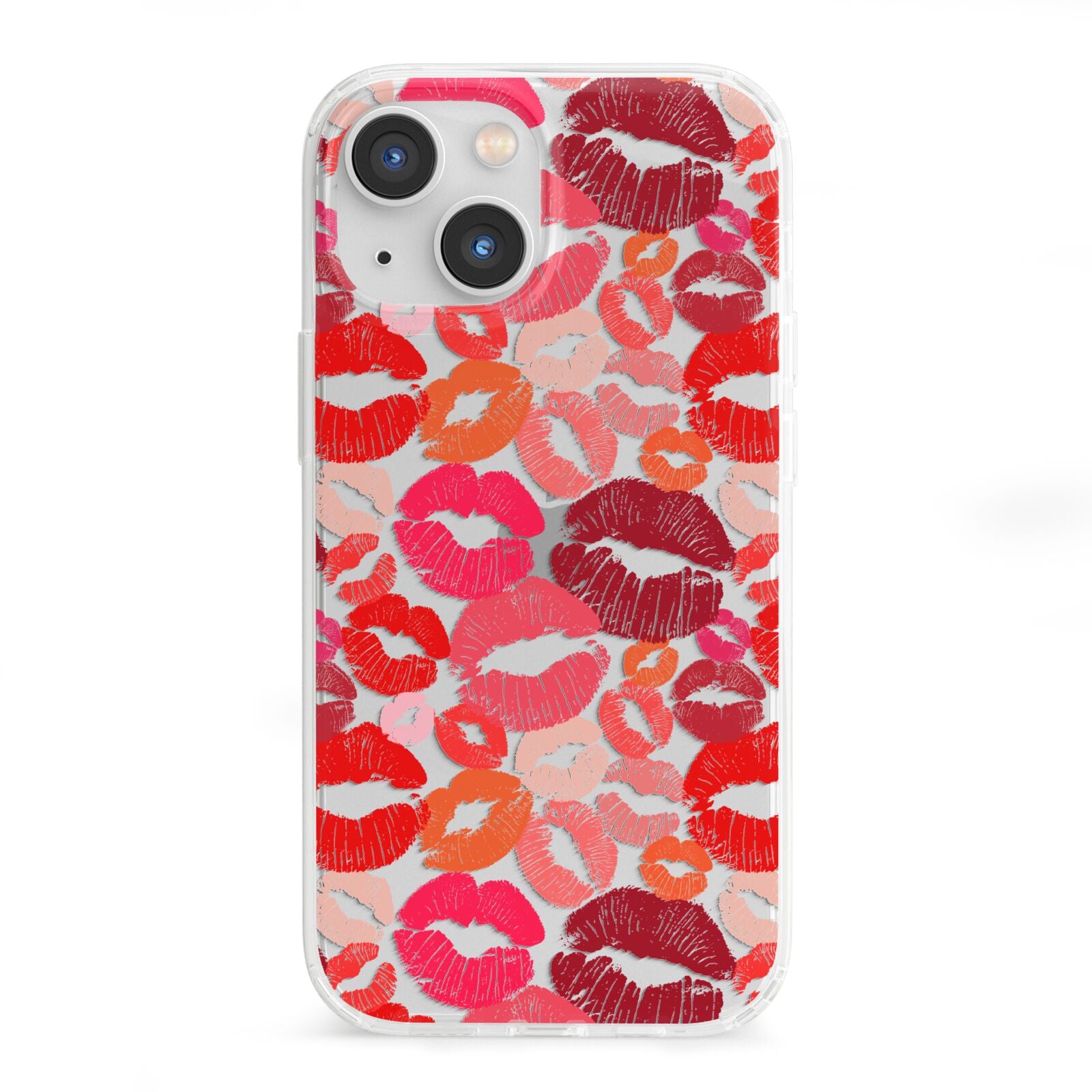 Kiss Print iPhone 13 Mini Clear Bumper Case