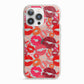 Kiss Print iPhone 13 Pro TPU Impact Case with Pink Edges