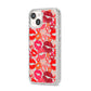 Kiss Print iPhone 14 Glitter Tough Case Starlight Angled Image