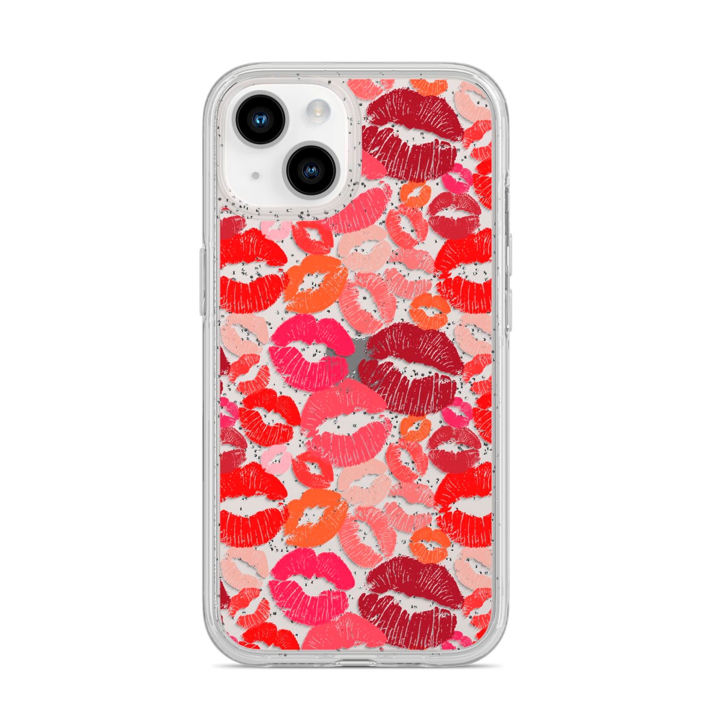 Kiss Print iPhone 14 Glitter Tough Case Starlight
